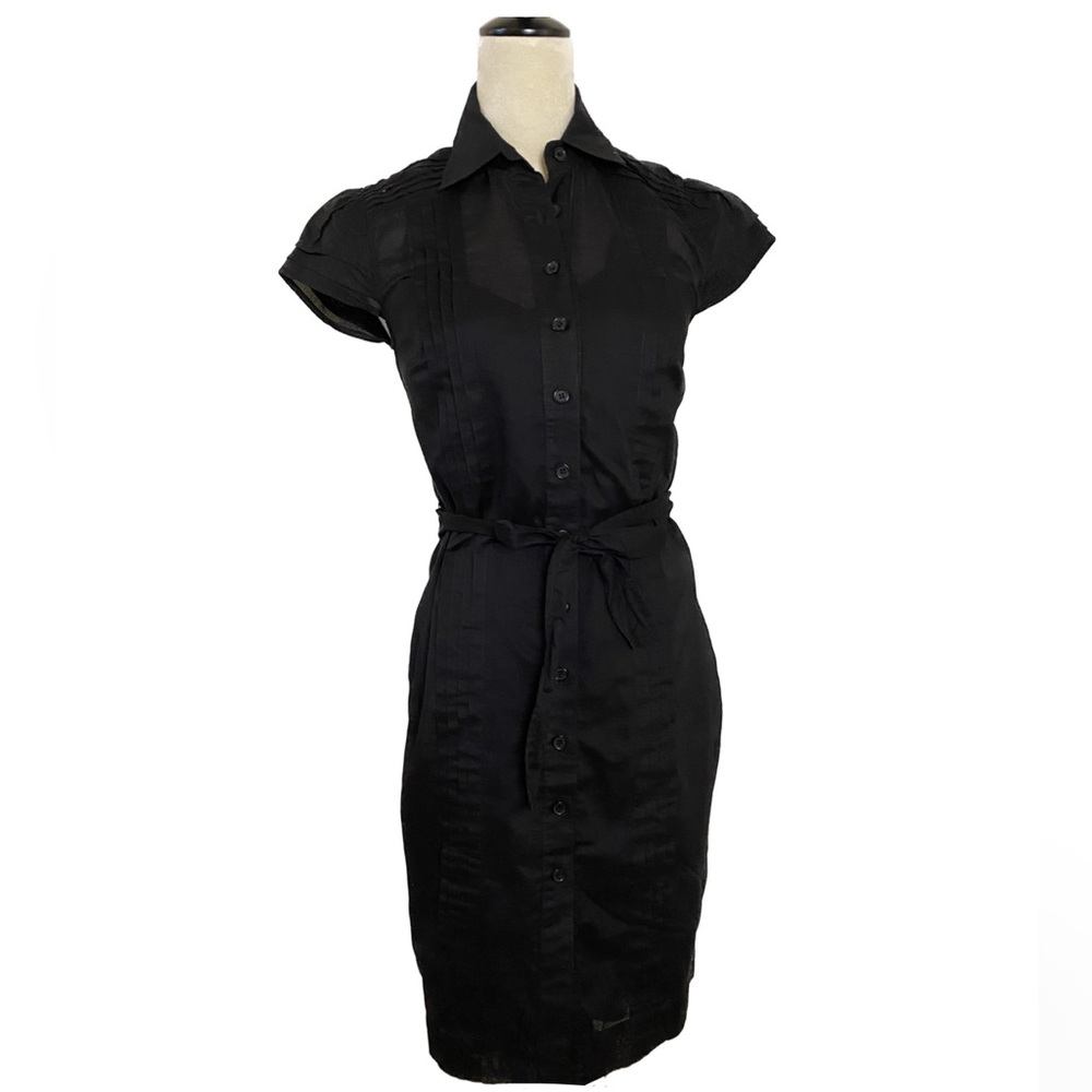 Elegant Clavin Klein Black Shirt Dress